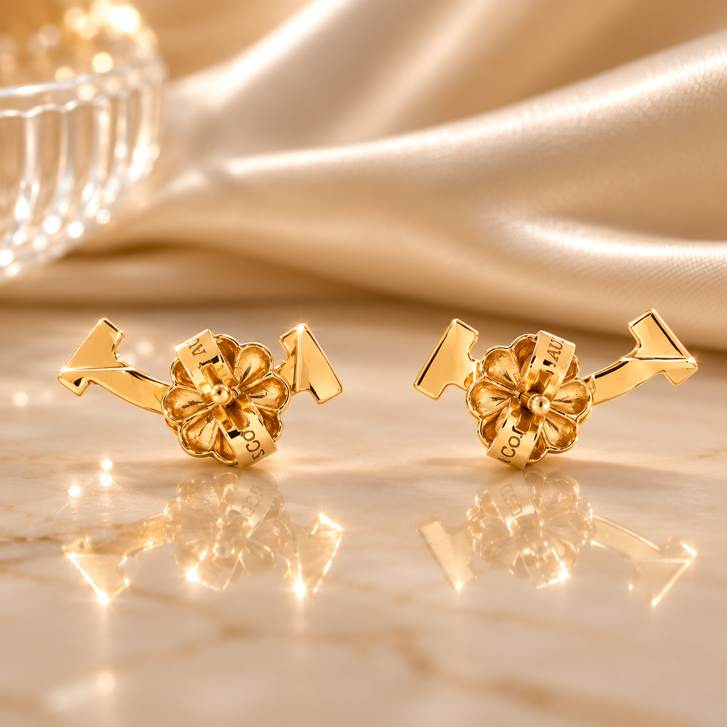 Tiffany & Co. T Smile Mini Earrings in 18k Yellow Gold with Diamonds – Brand New & Authentic
