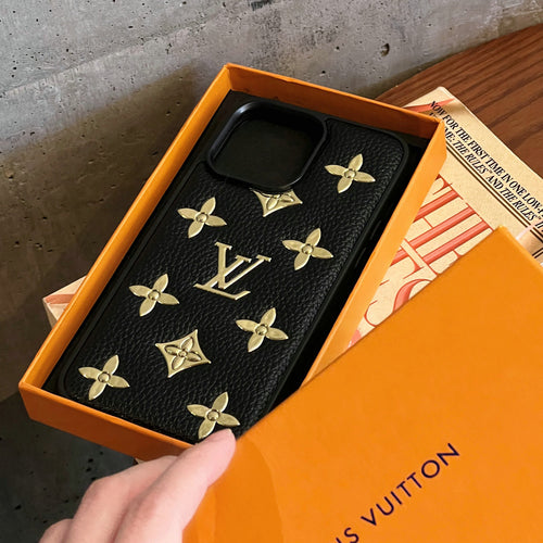 Gold Monogram Phone Case